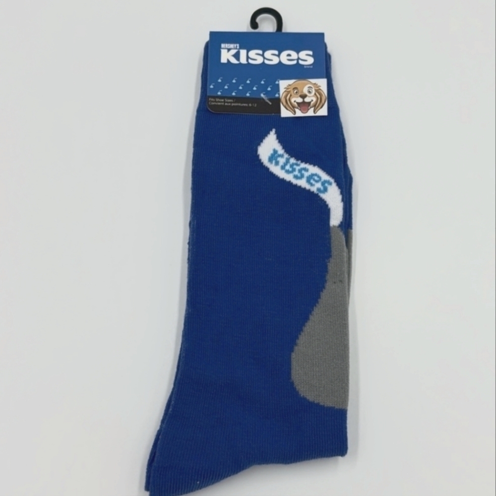 4/$25 Hershey Kiss Novelty Crew Socks Unisex Gender Neutral Stocking Stuffer